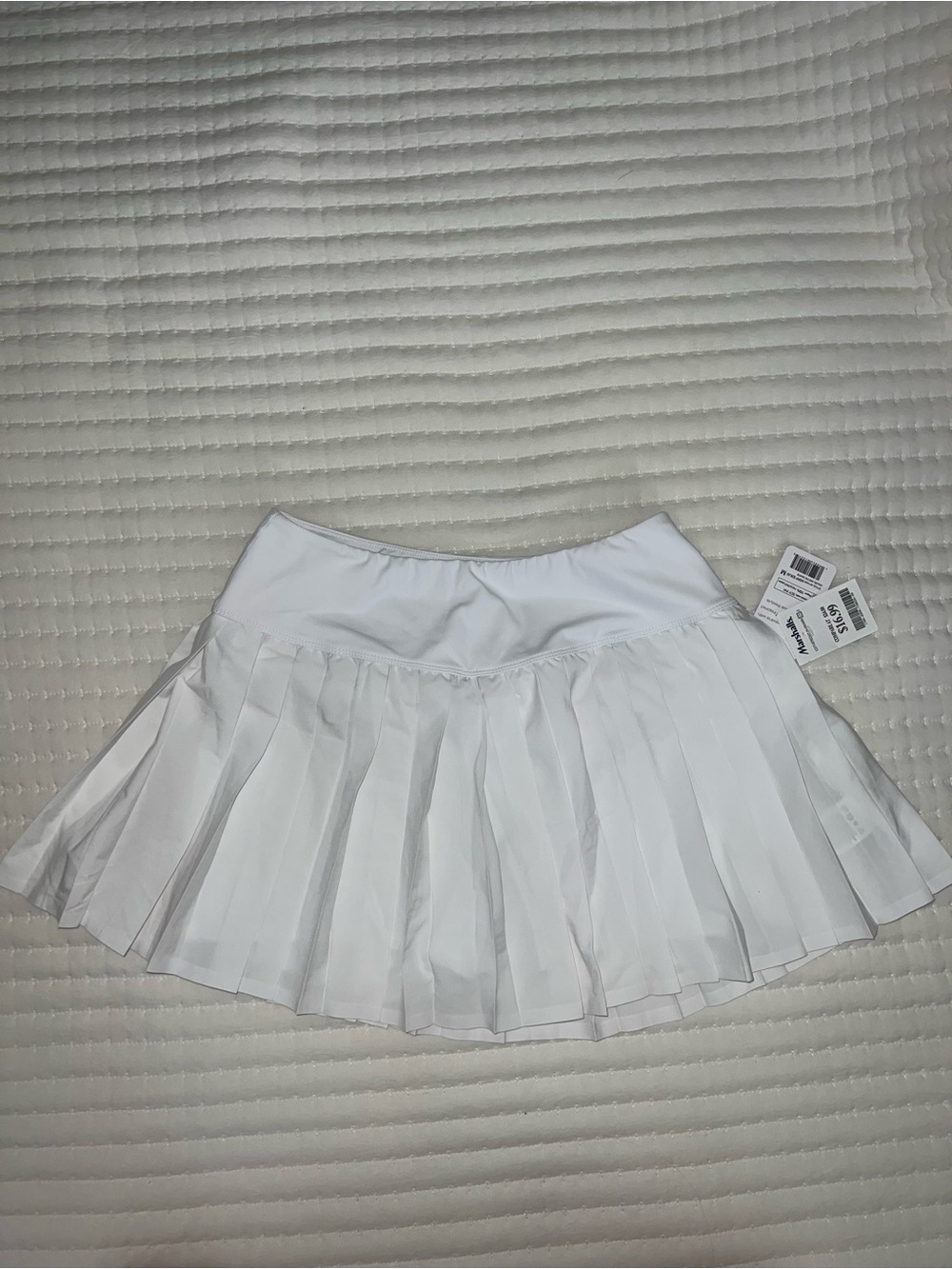 Apana White Pleated Mini Skirt